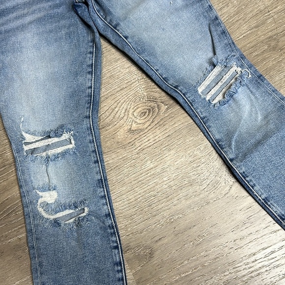 NWT Good American Good Legs Distressed High-Rise Skinny Jeans Shadow Pocket 2/26 - Picture 6 of 14